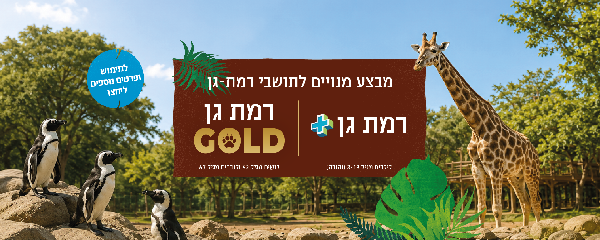 מבצע מנויים לתושבי רמת גן - מנוי גולד + רמת גן+